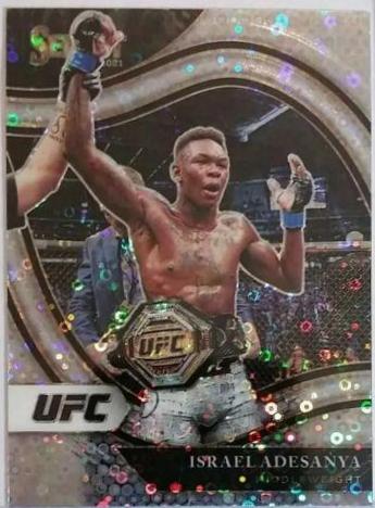 Israel Adesanya 2021 Panini Select UFC Octagonside #233 Silver
