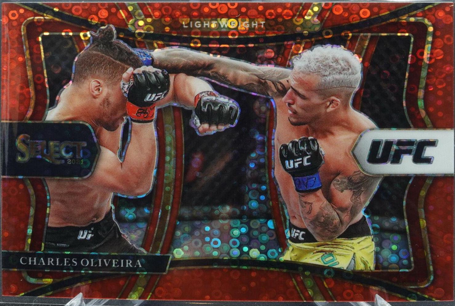Charles Oliveira 2021 Panini Select UFC Premier Level #174 Red Disco