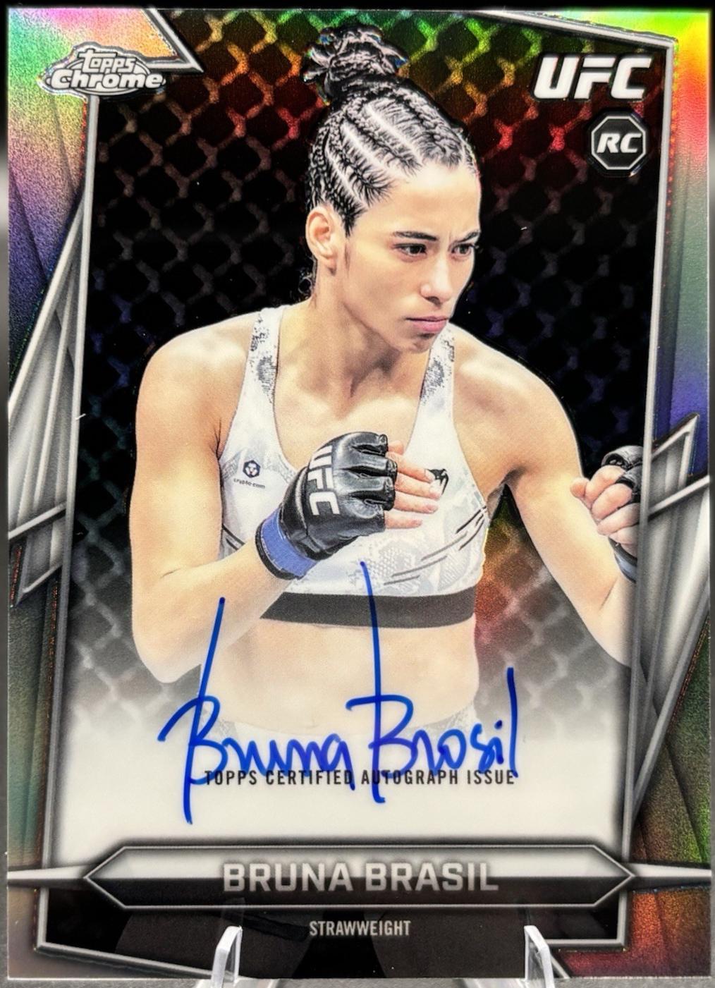 Bruna Brasil 2026 Topps Chrome UFC Base Autographs #BAV-BB Refractor