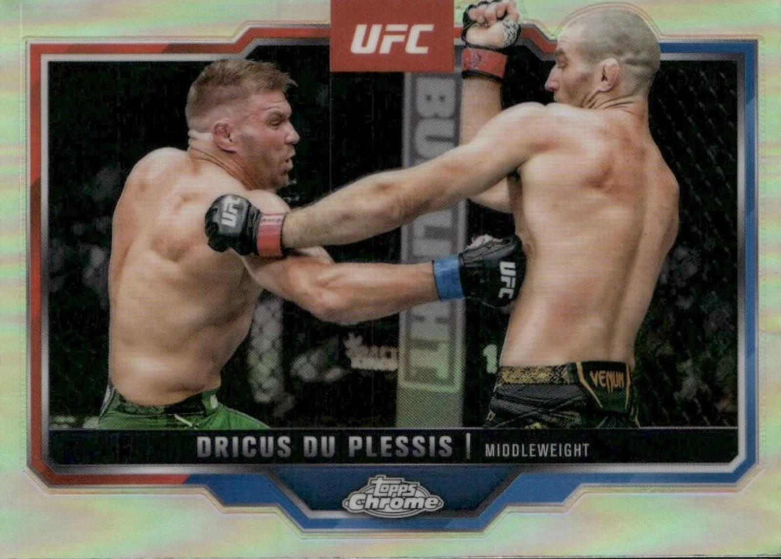 Dricus Du Plessis 2025 Topps Chrome UFC Base #137 Refractor