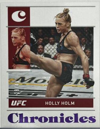 Holly Holm 2022 Panini Chronicles UFC Base Flux #345 Purple