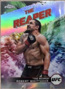 Robert Whittaker 2024 Topps Chrome UFC AKA #AKA-7 Black Refractor