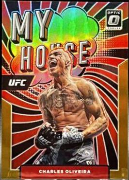 Charles Oliveira 2022 Panini Donruss Optic UFC My House #16 Gold