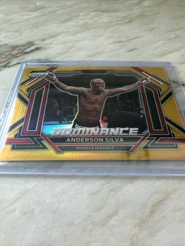 Anderson Silva 2023 Panini Prizm UFC Dominance #25 Gold