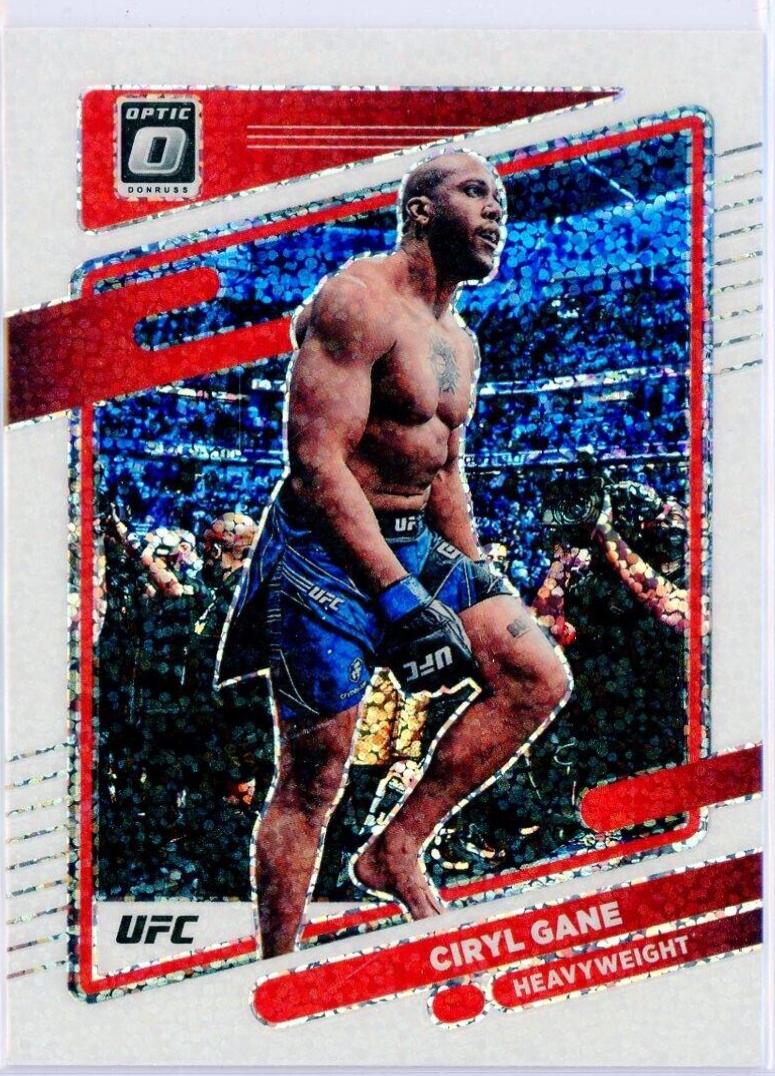 Ciryl Gane 2022 Panini Donruss Optic UFC Base #40 White Sparkle