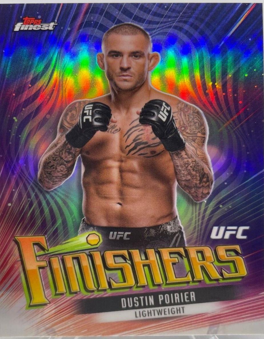 Dustin Poirier 2024 Topps Finest UFC Finishers #FIN-5 Refractor