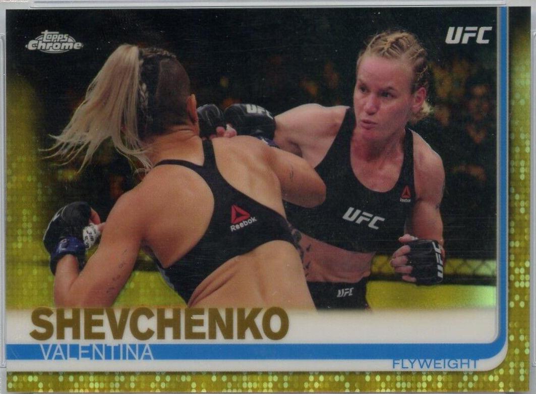 Valentina Shevchenko 2019 Topps Chrome UFC Base #63 Gold