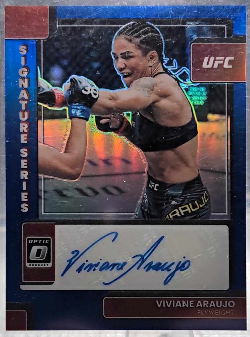 Viviane Araujo 2023 Panini Donruss Optic UFC Signature Series #26 Blue