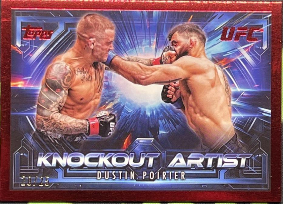 Dustin Poirier 2025 Topps Knockout UFC Knockout Artists #KA-16 Red