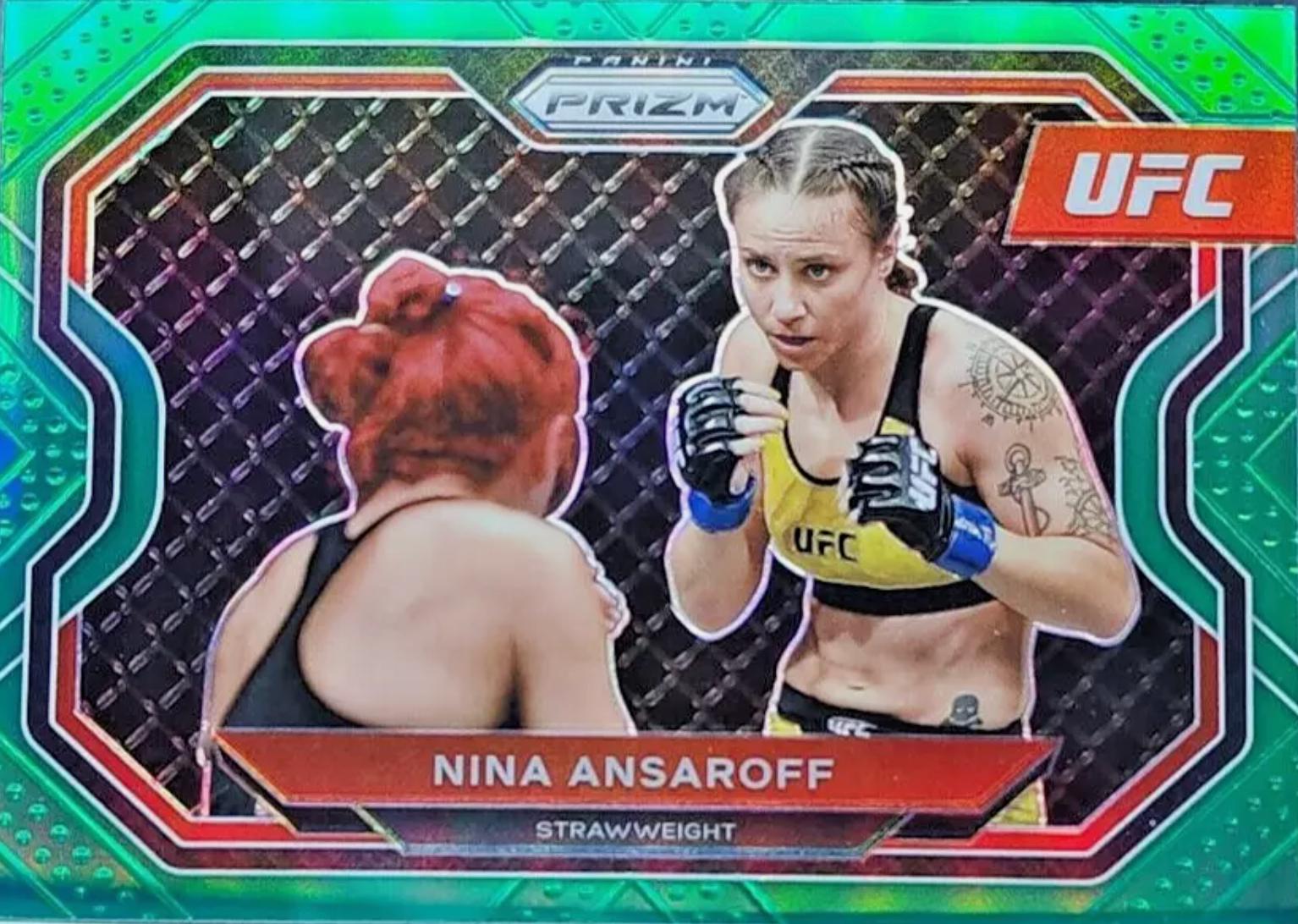 Nina Nunes 2021 Panini Prizm UFC Base #135 Green