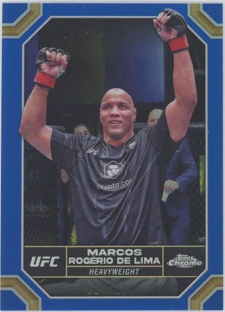 Marcos Rogério De Lima 2024 Topps Chrome UFC Base #123 Blue Refractor