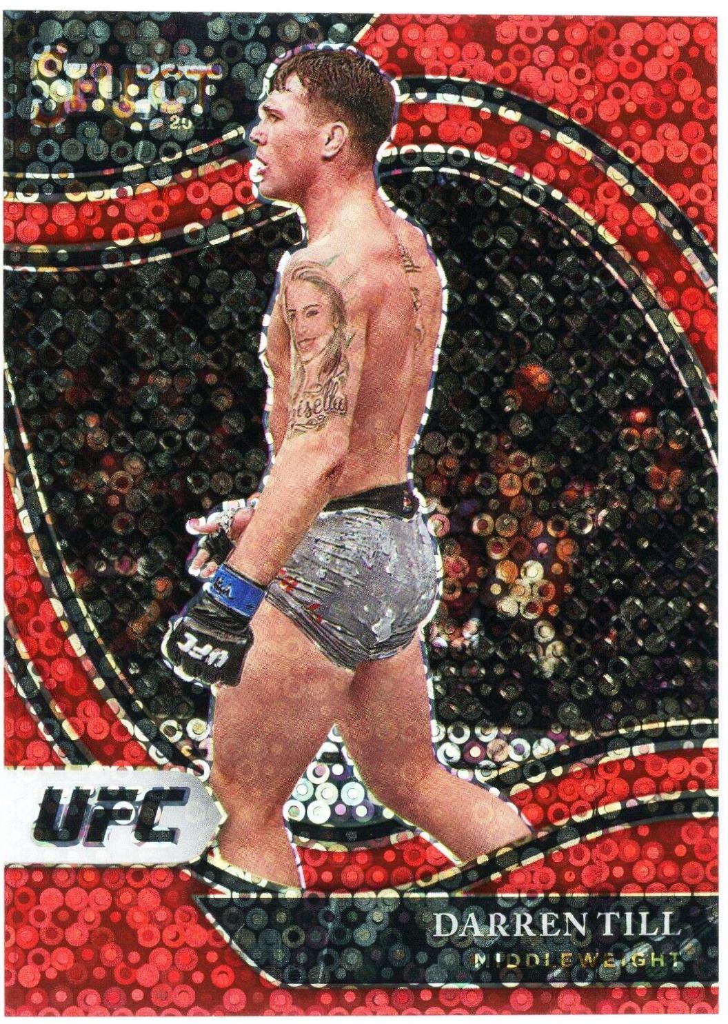 Darren Till 2021 Panini Select UFC Octagonside #274 Red Disco