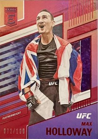 Max Holloway 2022 Panini Chronicles UFC Base Elite #254 Red