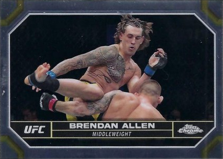 Brendan Allen 2024 Topps Chrome UFC Base #32 Purple Refractor