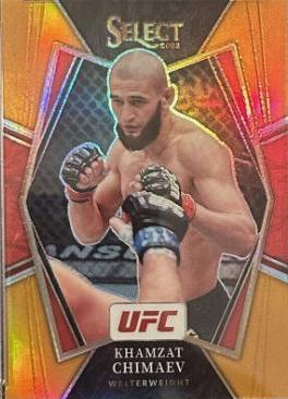 Khamzat Chimaev 2022 Panini Select UFC Premier Level #135 Orange