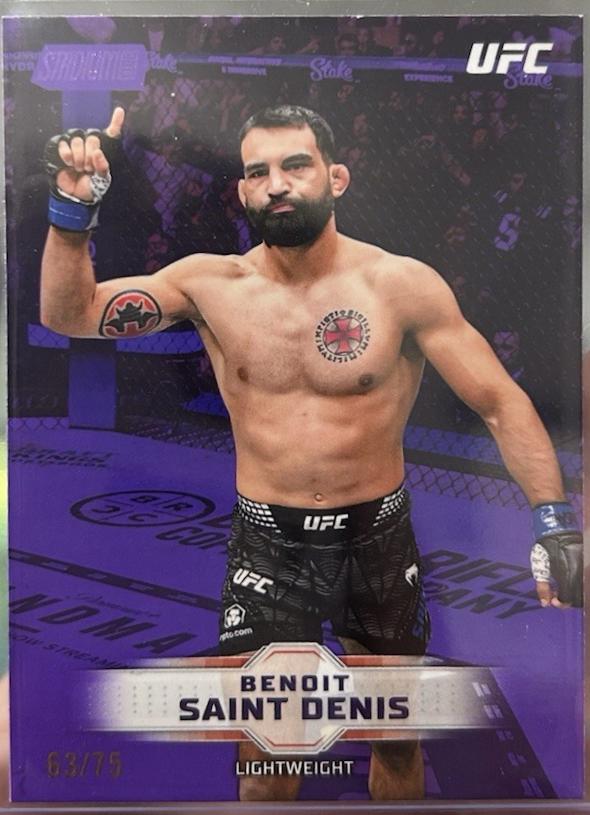 Benoit Saint Denis 2026 Topps Stadium Club UFC Base #110 Purple