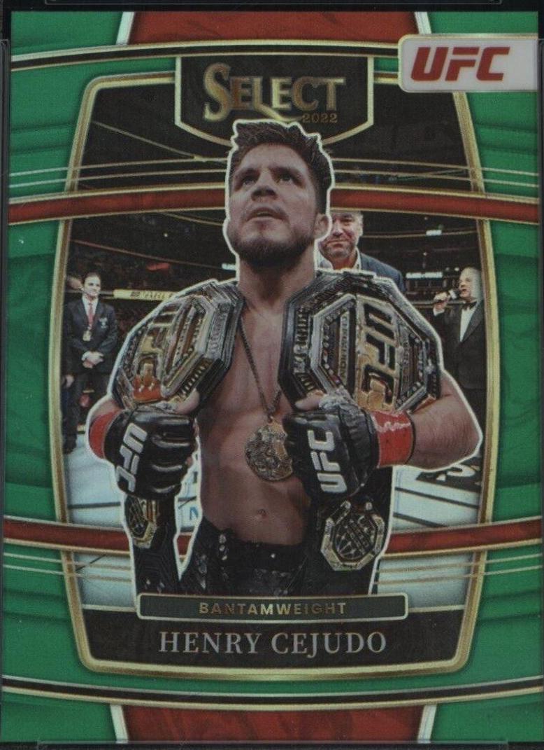 Henry Cejudo 2022 Panini Select UFC Concourse #42 Green
