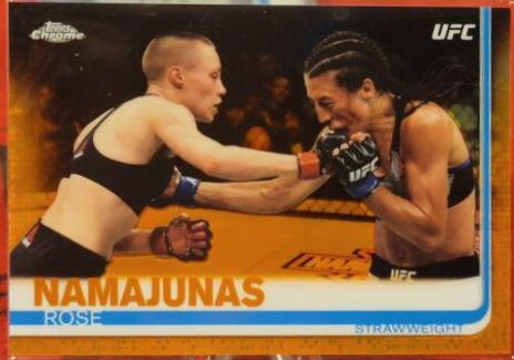 Rose Namajunas 2019 Topps Chrome UFC Base #10 Orange