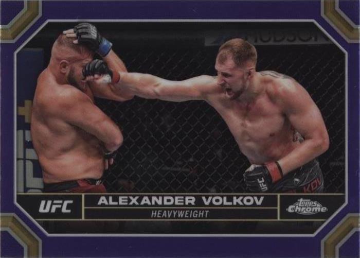 Alexander Volkov 2024 Topps Chrome UFC Base #8 Purple Refractor