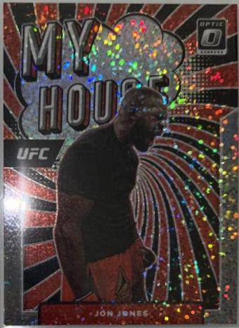 Jon Jones 2022 Panini Donruss Optic UFC My House #20 White Sparkle