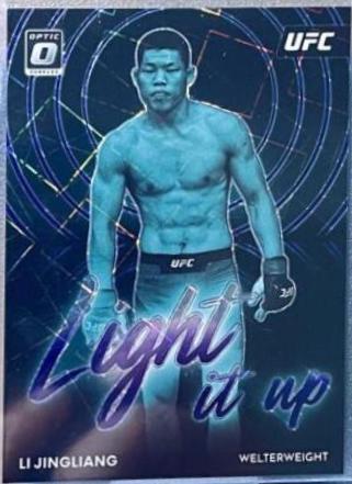 Li Jingliang 2023 Panini Donruss Optic UFC Light It Up #4 Purple Velocity