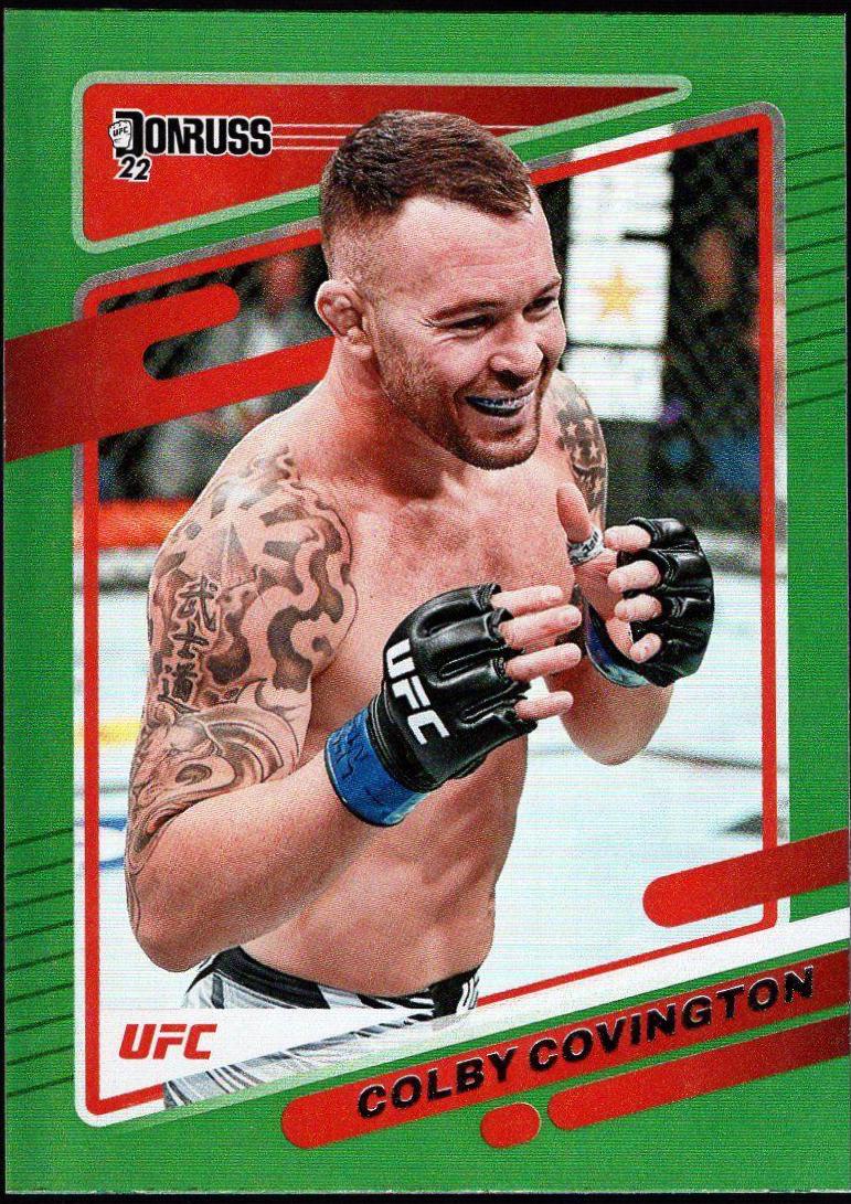 Colby Covington 2022 Panini Donruss UFC Base #17 Green