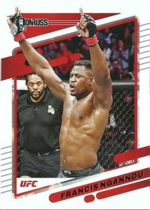 Francis Ngannou 2022 Panini Donruss UFC Base #39 Holo Black Laser