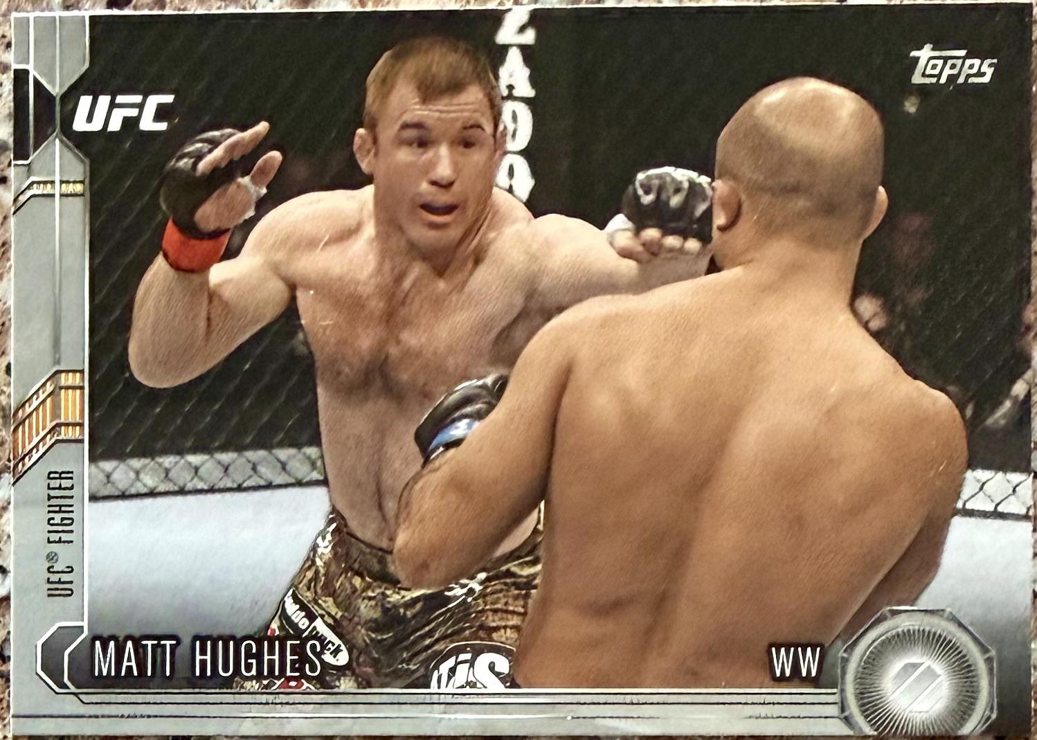 Matt Hughes 2015 Topps UFC Chronicles Base #8 Silver