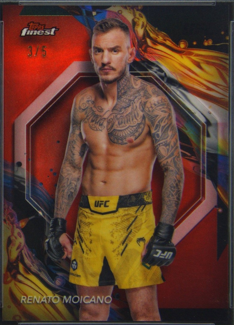 Renato Moicano 2024 Topps Finest UFC Base Uncommon #117 Red Refractor