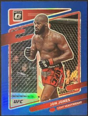 Jon Jones 2022 Panini Donruss Optic UFC Base #65 Blue