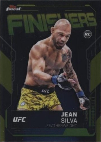 Jean Silva 2025 Topps Finest UFC Finishers #FN-9 Red Refractor