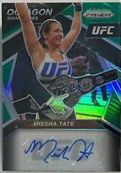 Miesha Tate 2021 Panini Prizm UFC Octagon Signatures #7 Green
