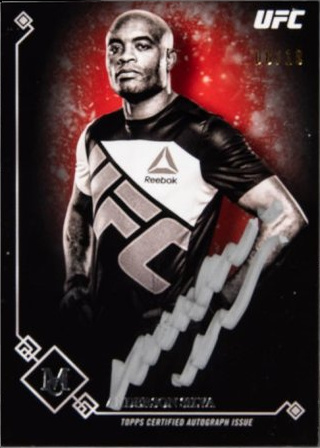 Anderson Silva 2017 Topps Museum Collection UFC Museum Autographs #MA-AS Copper