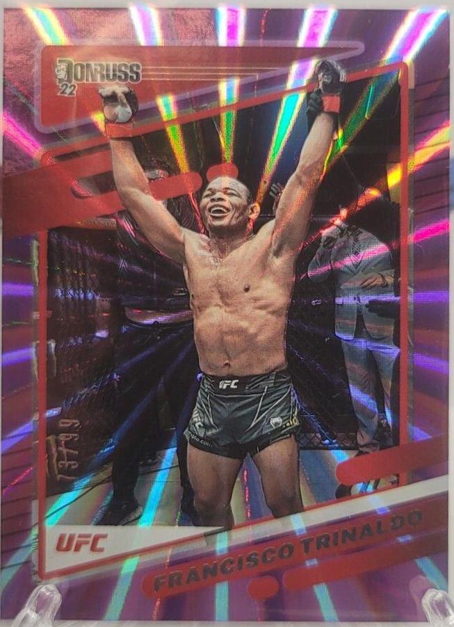 Francisco Trinaldo 2022 Panini Donruss UFC Base #199 Purple Laser