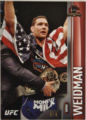 Chris Weidman 2015 Topps UFC Champions Base #188 Red