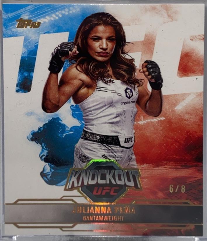 Julianna Peña 2025 Topps Knockout UFC Base #26 Holo Gold