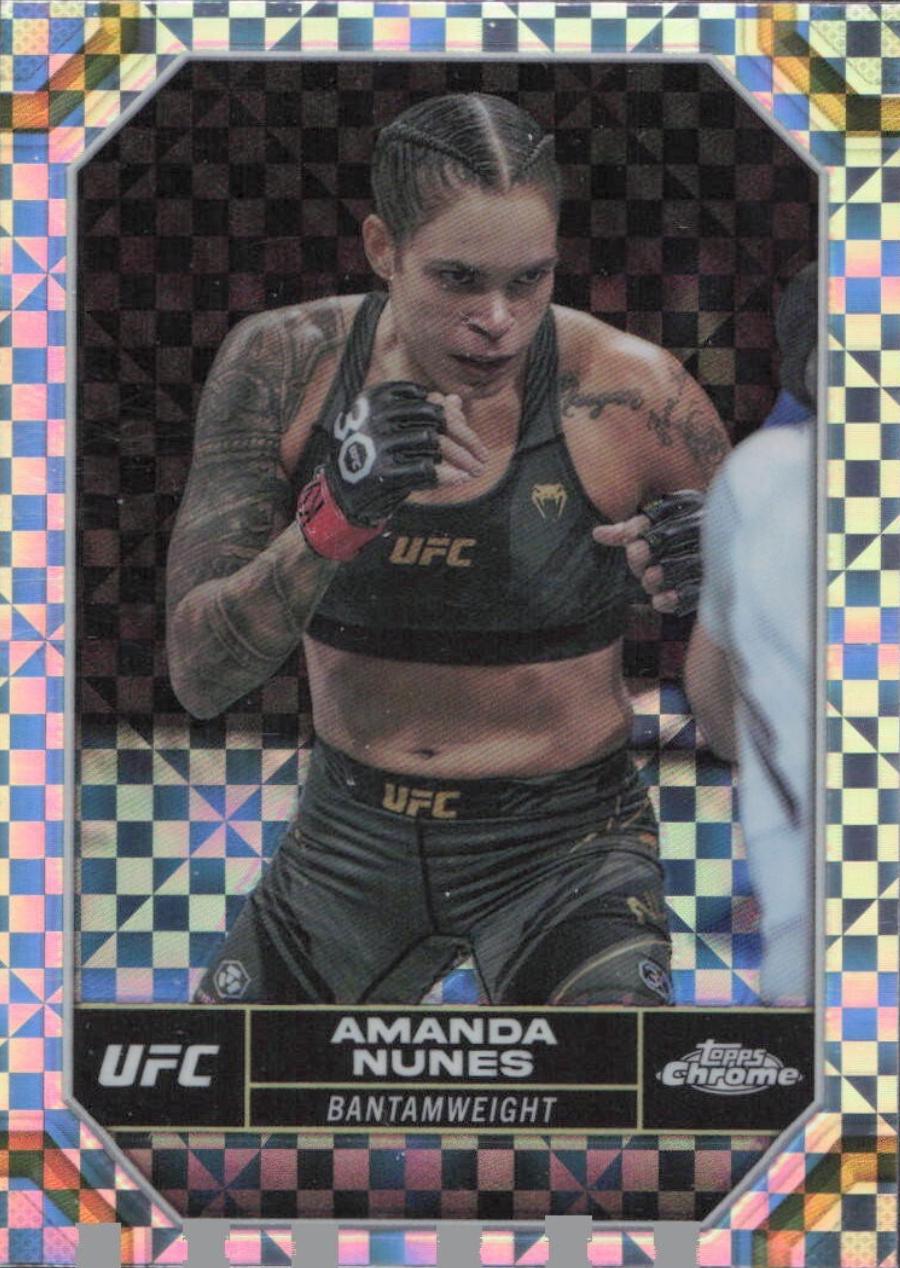Amanda Nunes 2024 Topps Chrome UFC Base #15 X-Fractor