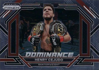 Henry Cejudo 2023 Panini Prizm UFC Dominance #8 Black