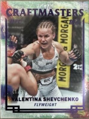 Valentina Shevchenko 2024 Topps Knockout UFC Craftmasters #CRM-6 Purple