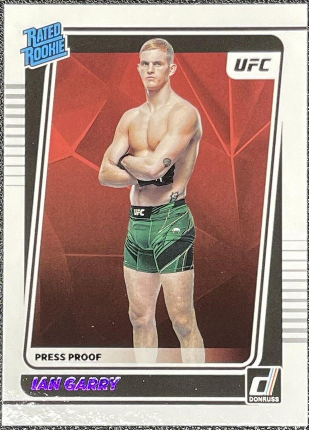 Ian Machado Garry 2022 Panini Donruss UFC Base #213 Press Proof Purple