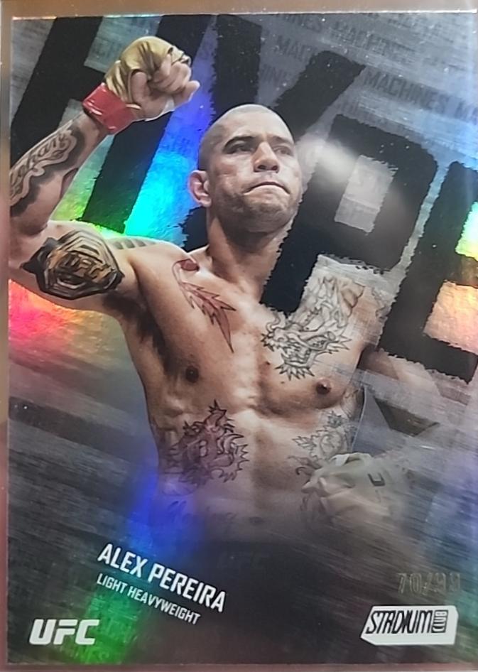 Alex Pereira 2025 Topps Stadium Club UFC Hype Machines #HM-9 Black