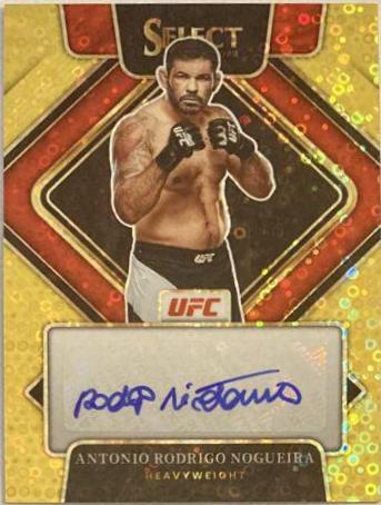 Antonio Rodrigo Nogueira 2022 Panini Select UFC Signatures #4 Gold Disco