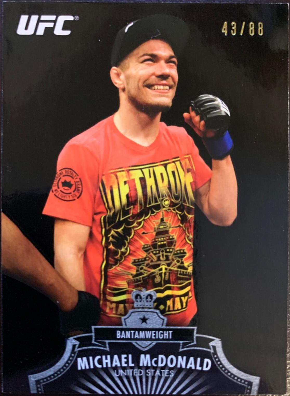 Michael McDonald 2012 Topps UFC Bloodlines Base #123 Black