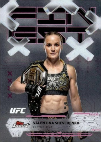 Valentina Shevchenko 2025 Topps Finest UFC Base Common #32 Red Refractor