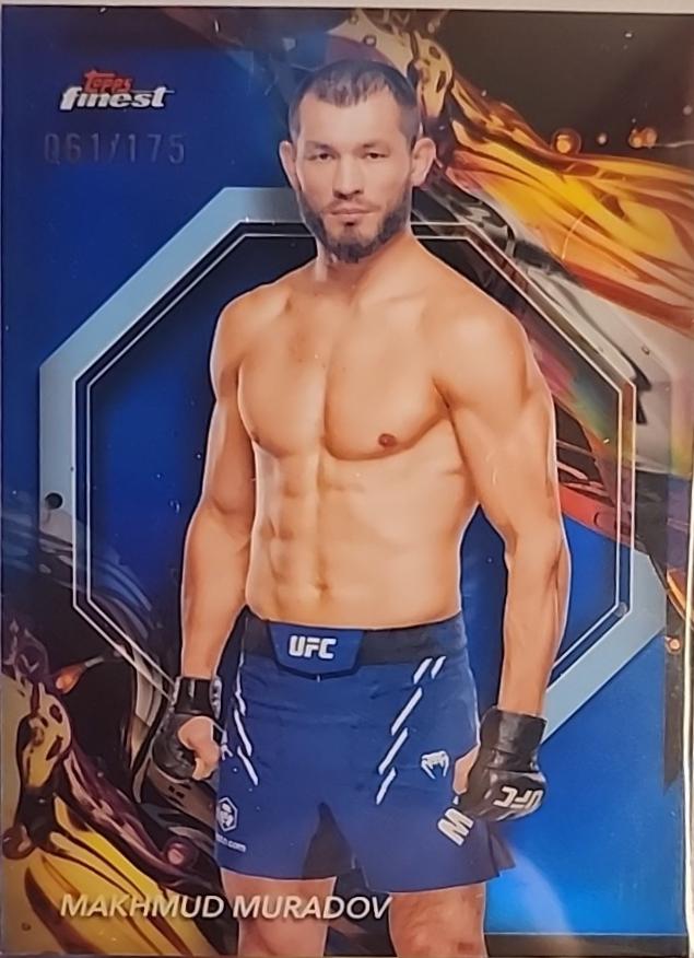 Makhmud Muradov 2024 Topps Finest UFC Base Uncommon #200 Blue Refractor