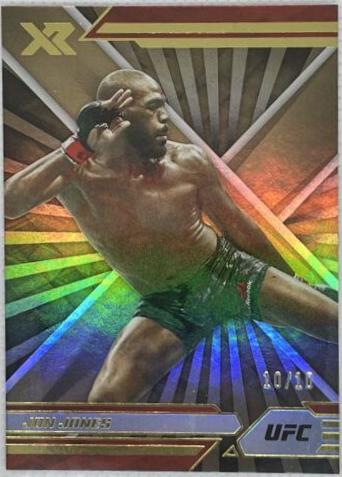Jon Jones 2022 Panini Chronicles UFC Base XR #290 Gold