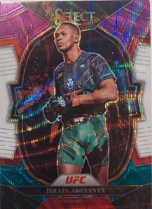 Israel Adesanya 2023 Panini Select UFC Concourse #6 Tri Color