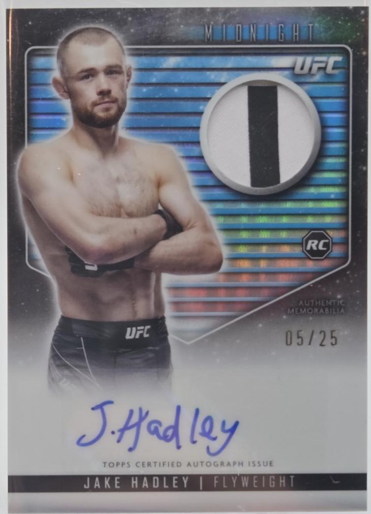 Jake Hadley 2024 Topps Midnight UFC Relic Autographs #RCA-JHA Moonrise