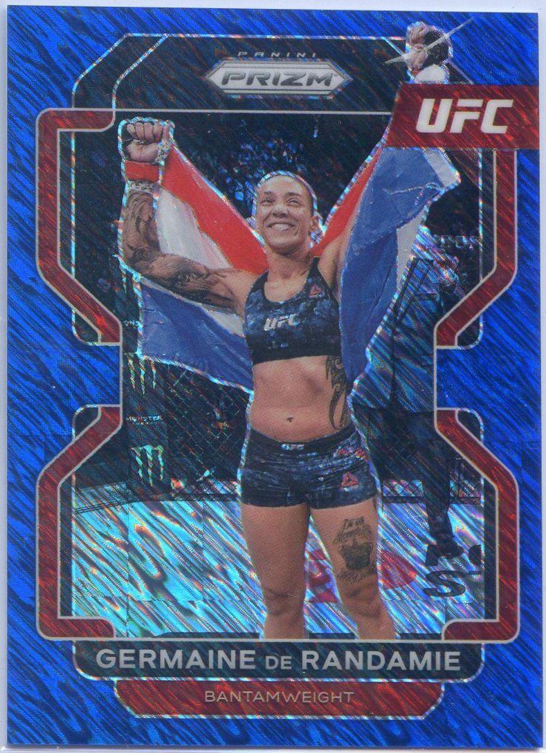 Germaine de Randamie 2022 Panini Prizm UFC Base #173 Blue Shimmer