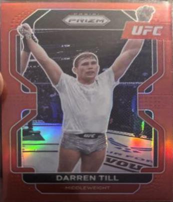 Darren Till 2022 Panini Prizm UFC Base #181 Red